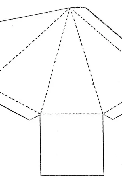 Развертка шестиугольной пирамиды чертеж. Своими руками